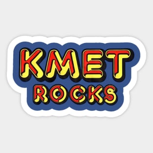 KMET - 94.7FM Los Angeles Defunct Radio Station ROCKS Sticker